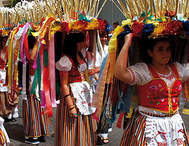 Cestos y Bollos de Santa Bárbara en Icod de Los vinos