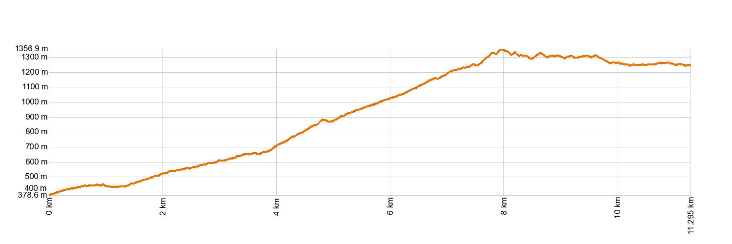 AltimetrÃa PR-TF 86.2 Arico Nuevo - Area Recreativa El Contador