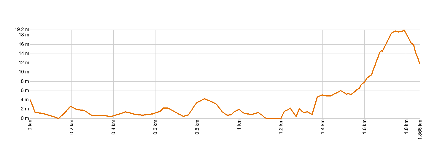 Altimetría Malpaís de Güímar 3